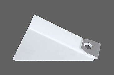 5" Steep Gutter Wedge White Aluminum 50 Pcs.